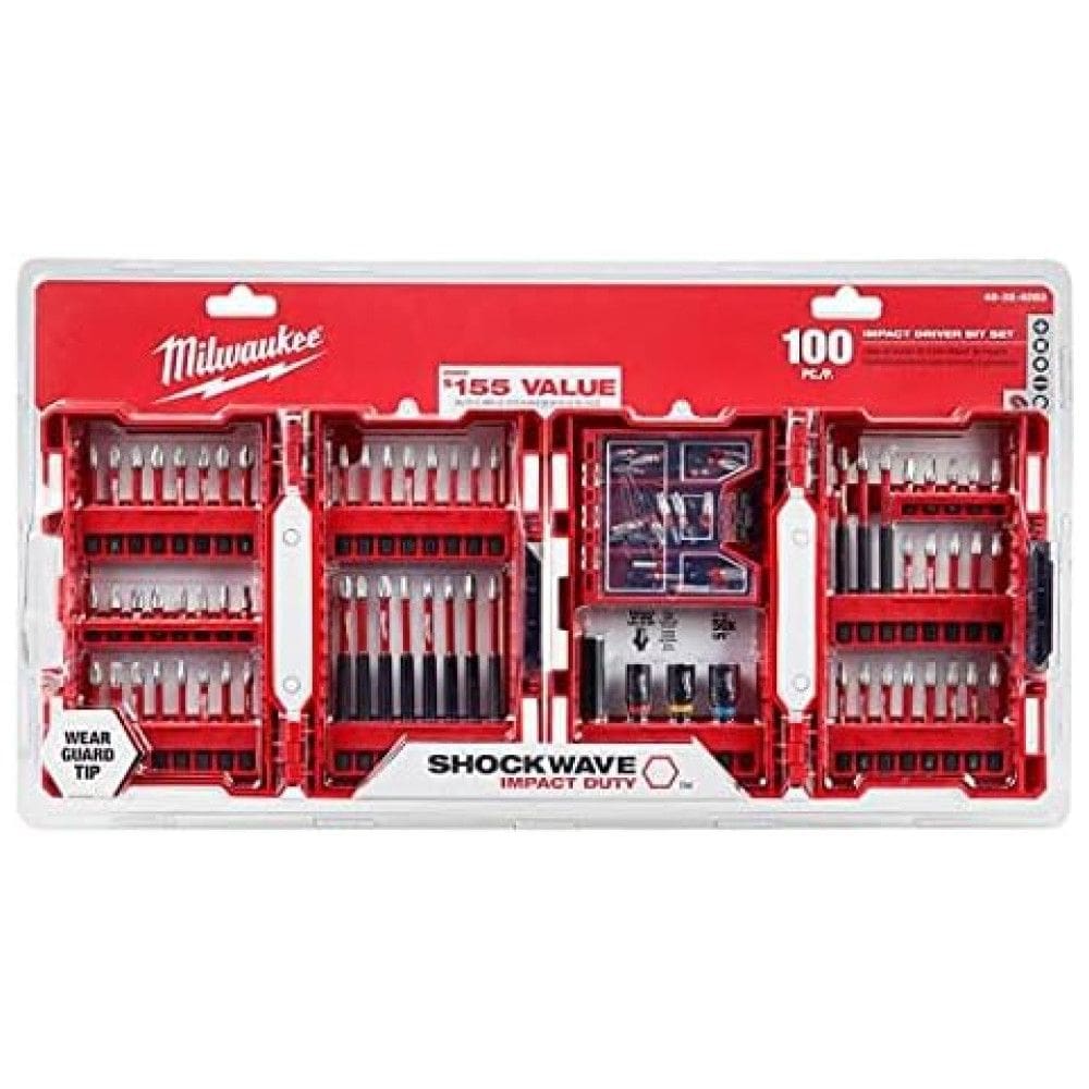 Shockwave Impact Driver Bit Set 100 Piece, MILWAUKEE 48 32 4083