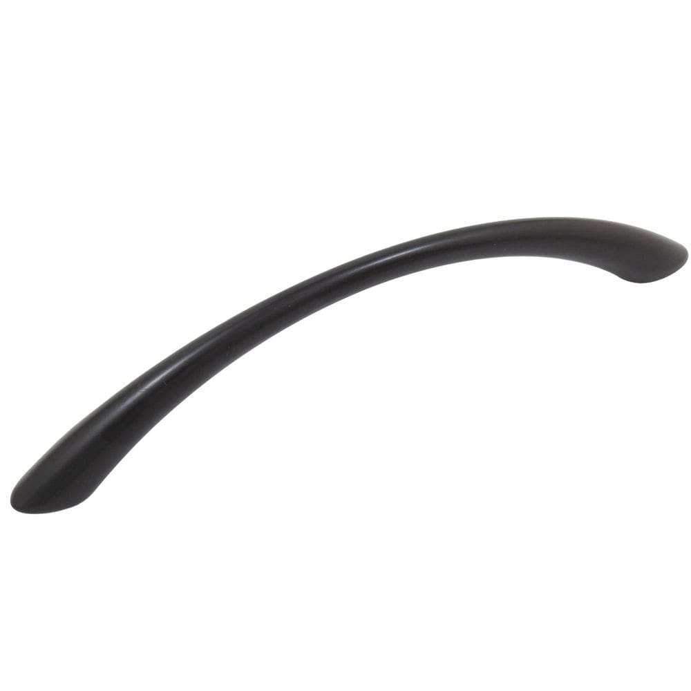 Gabinete Pull Stone Harbor Hardware Gateway preto fosco 128 mm