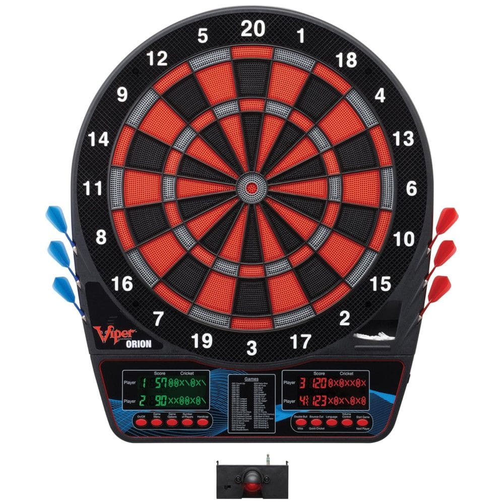 Jogo De Dardos Eletrônico com Pontas Suaves e Marcador de Linha LaserLite, Vermelho e Preto,8 jogadores.Viper