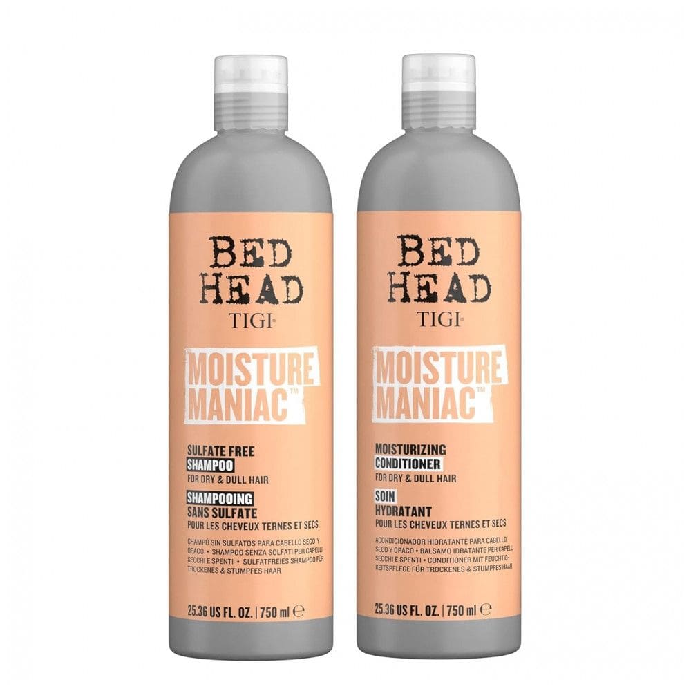 Shampoo e Condicionador com Óleo de Argan e Vitamina E Livre de Sulfatos e Parabenos, TIGI 612680, Cinza