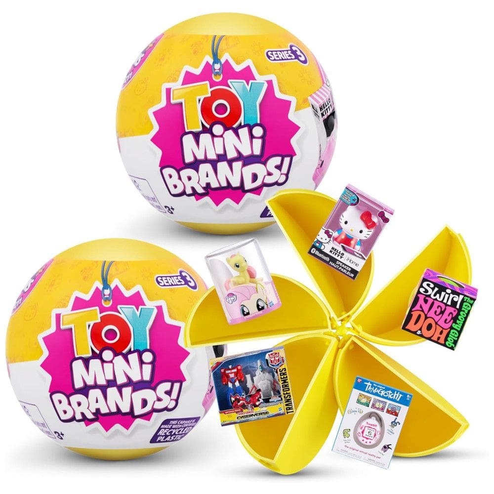 5 Surprise Toy Mini Brands Série 3 da ZURU (Pacote Com 2 Unidades), Com Brinquedos Colecionáveis Surpresa.