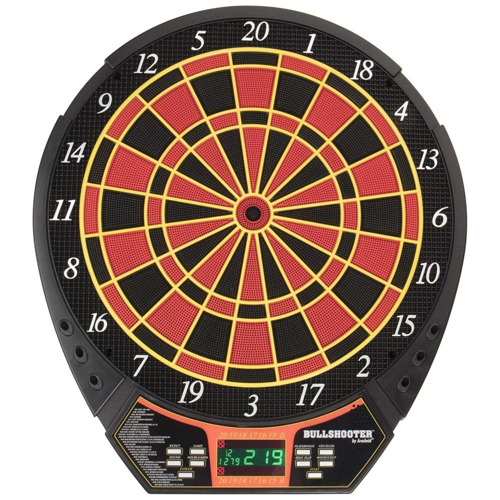 Jogo De Dardos Eletrônico, Com Display LCD, 29 Jogos E 90 Variações, Preto,2 Jogadores.Arachnid