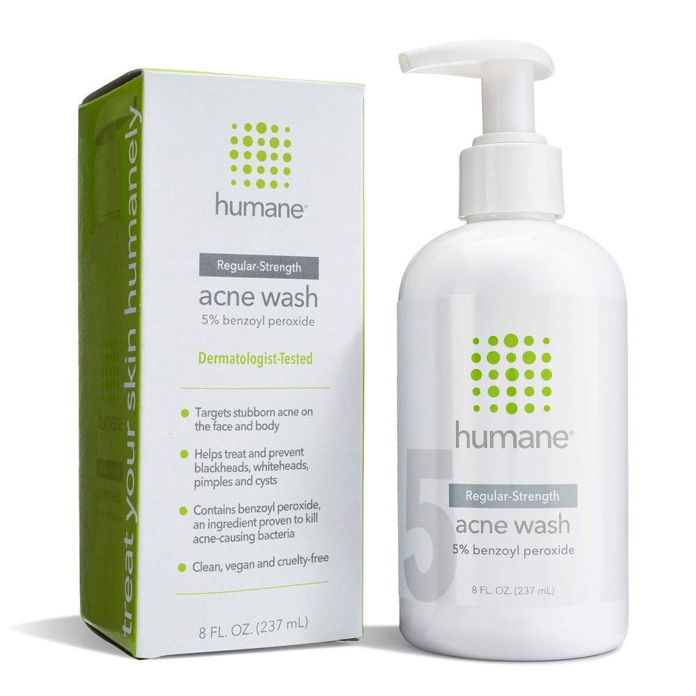Sabonete corporal para acne com peróxido de benzoíla humano 5% para rosto 240 ml