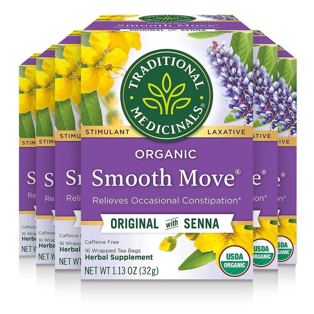 Chá Traditional Medicinals Organic Smooth Move 96 sacos