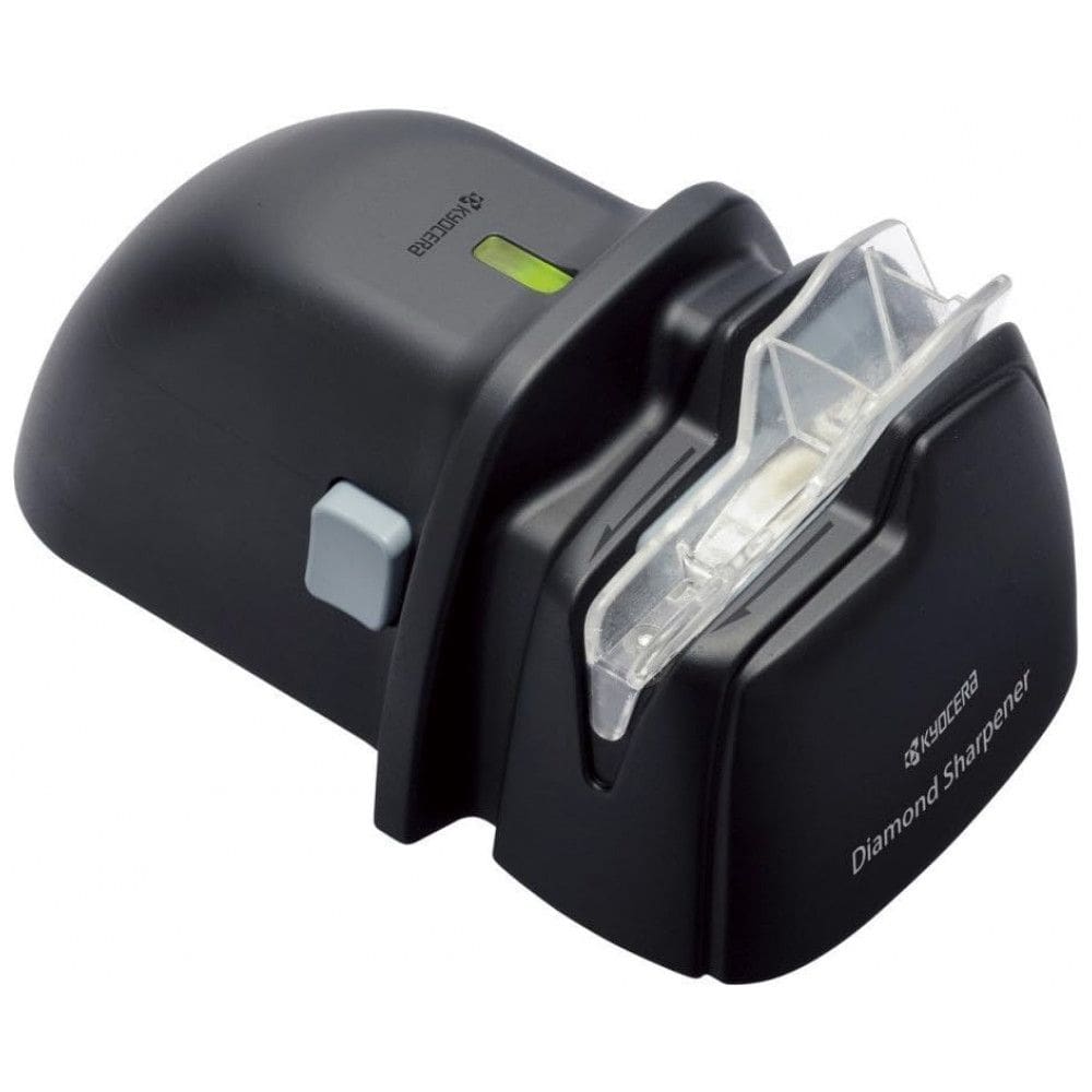 Afiador de Facas Elétrico com 2 Estágios e para Lâminas de Cerâmica e Metal, 110v, KYOCERA DS 38, Preto