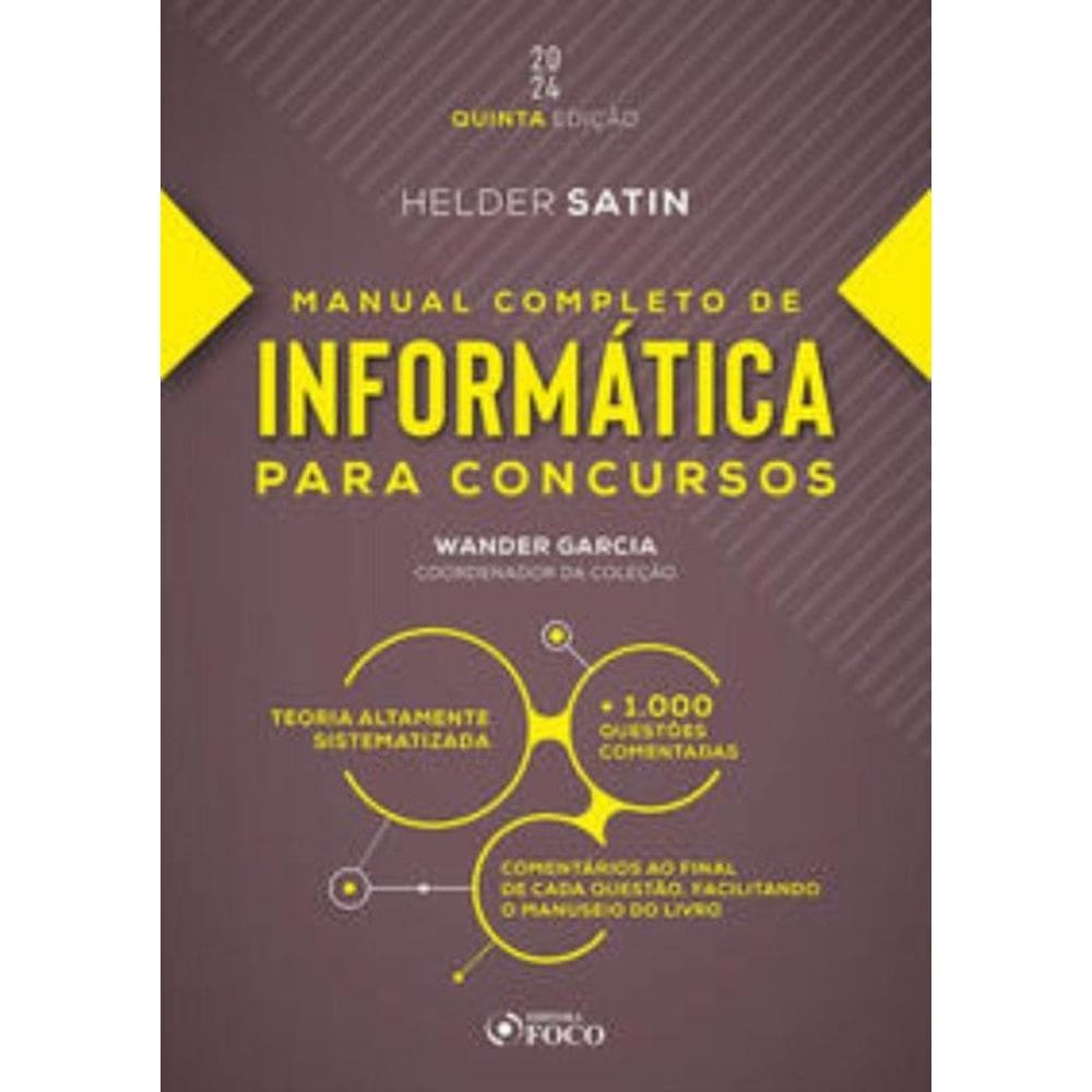 Manual Completo De Informática Para Concursos - 5ª Ed - 2024