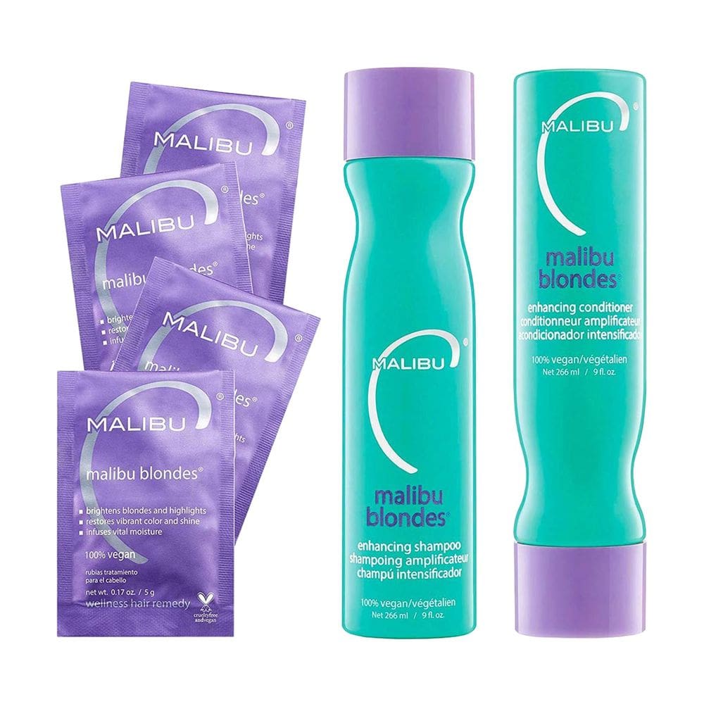 Conjunto de cuidados com o cabelo Malibu C Blondes Collection para loiras
