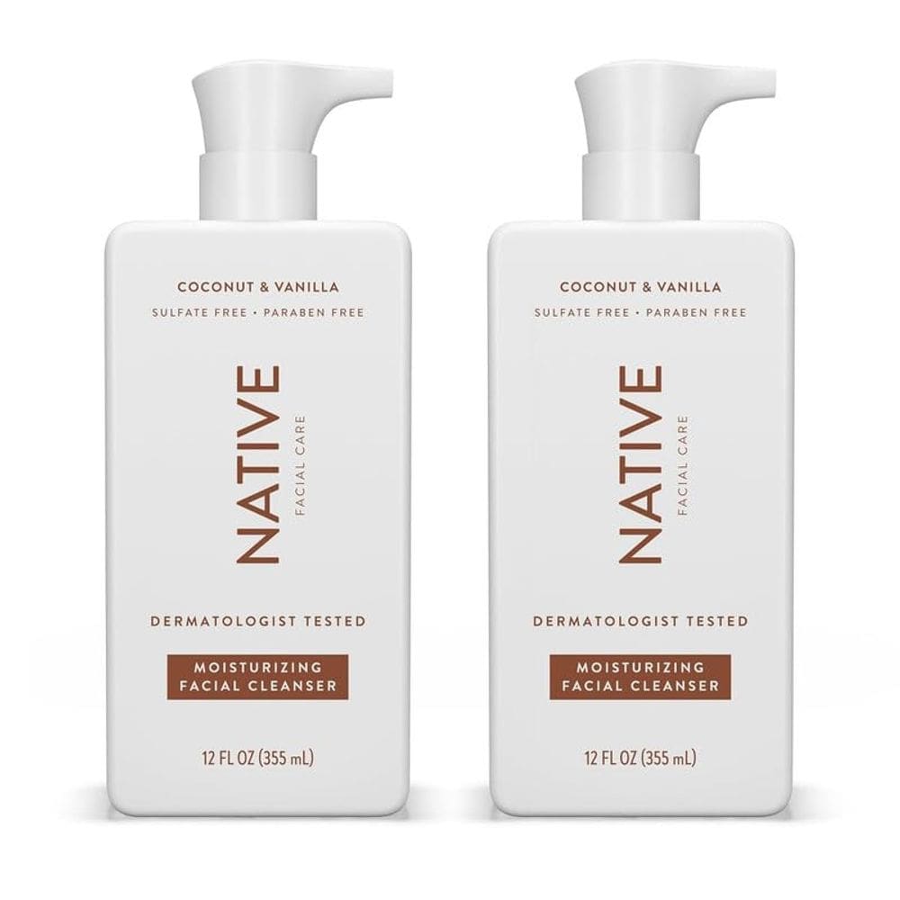 Limpador facial Native Moisturizing Face Wash 360ml (pacote com 2)