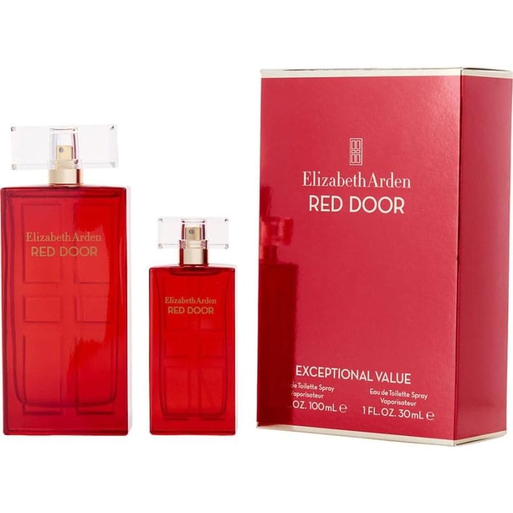 Conjunto de perfume para presente Elizabeth Arden Red Door 100 ml/3,3 onças Eau de Toilette