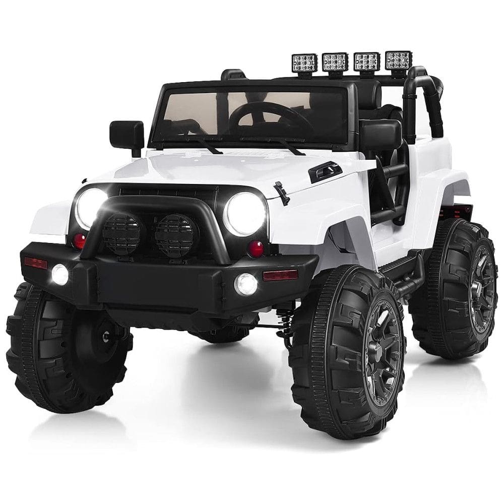 Carro Eletrico Infantil a Bateria 12V 4x4 1 Assento com 3 Velocidades, COSTZON, Branco
