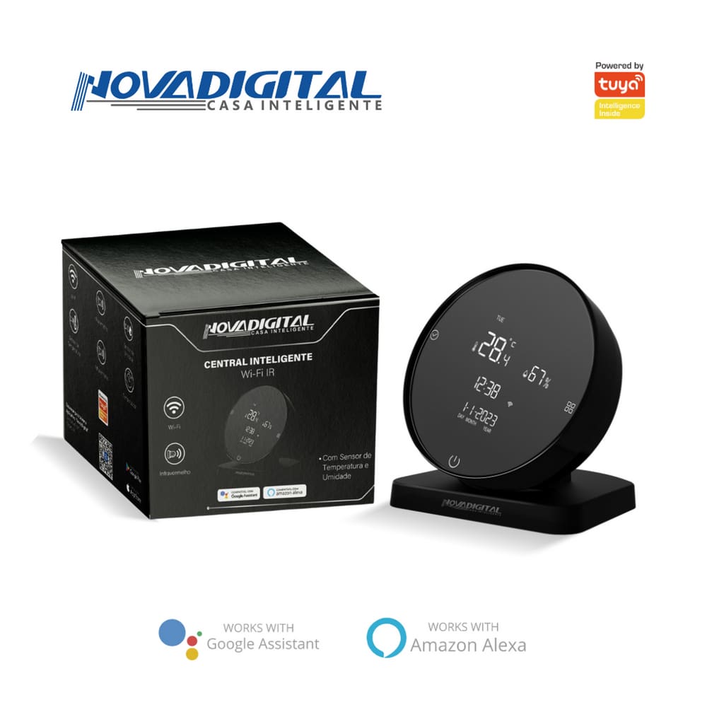 controle remoto IR+Sensor Temperatura e Umidade Novadigital SRW-TL
