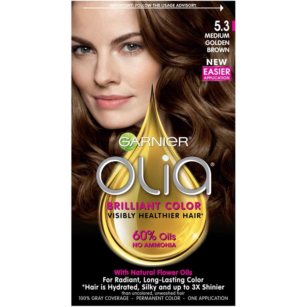 Tintura de cabelo Garnier Olia 5.3 Marrom dourado médio sem amônia