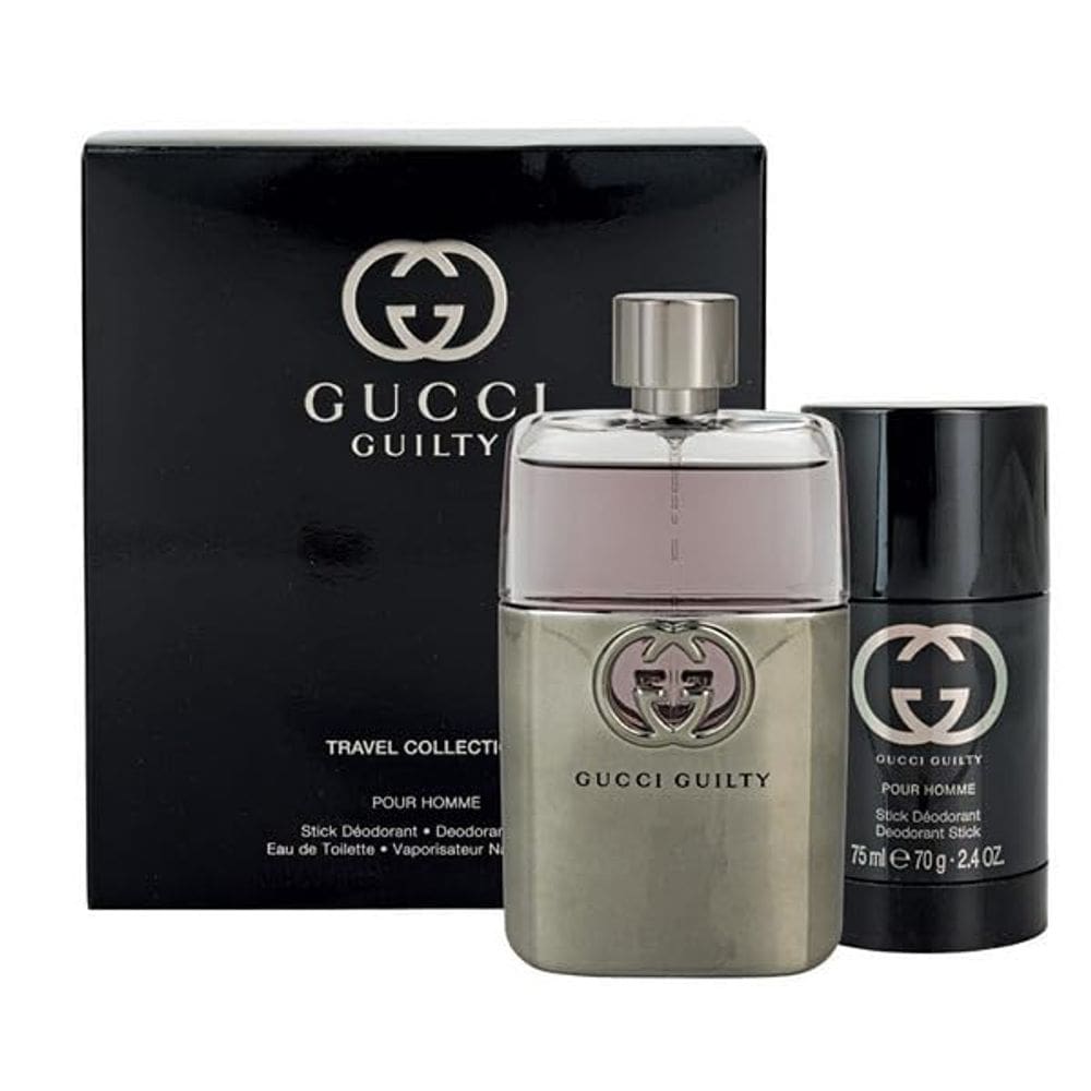 Conjunto de perfume para presente Gucci Guilty Pour Homme Eau De Toilette 90 ml