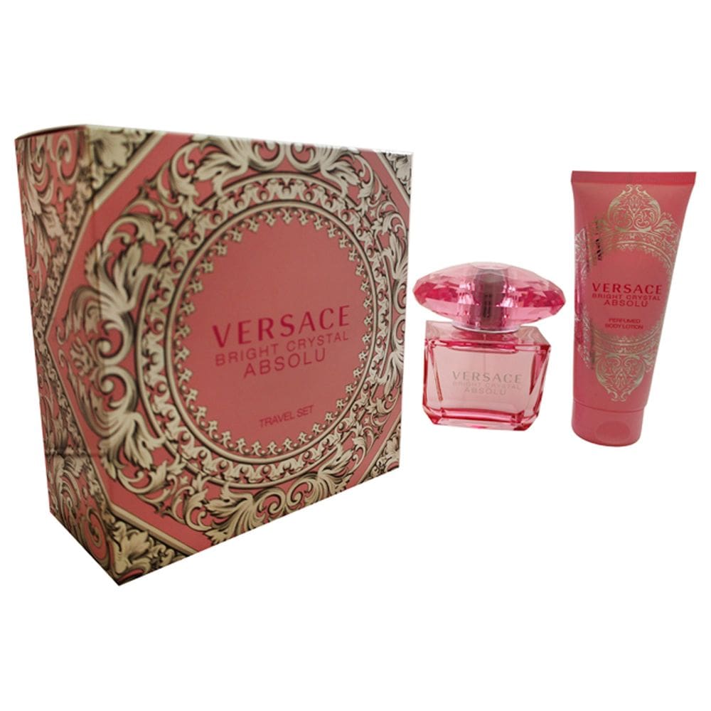 Conjunto de presente Perfume Versace Bright Crystal Absolu para mulheres, 2 unidades