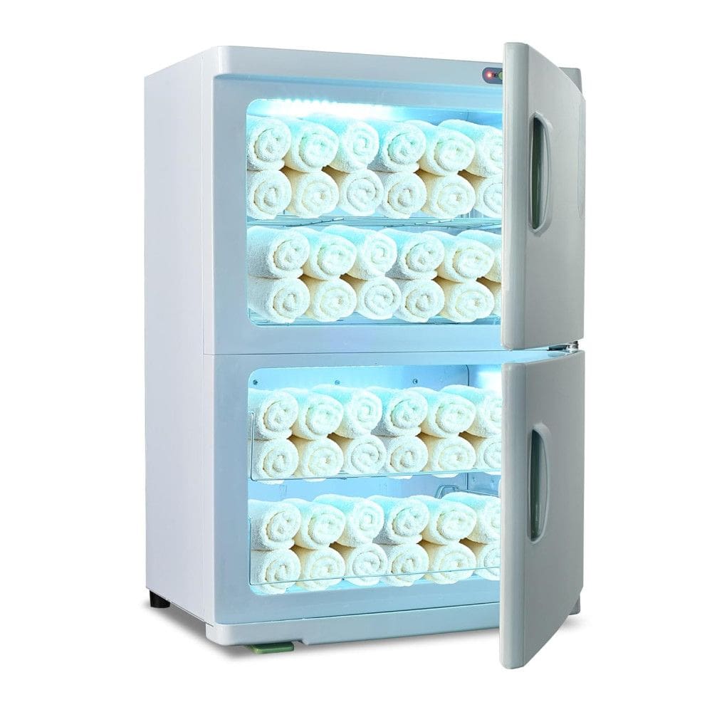 Aquecedor de Toalhas BYOOTIQUE com Capacidade Extra Grande de 46L e Máquina Dupla de Aquecimento.