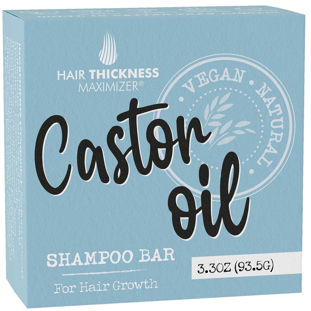 Shampoo em barra para crescimento e fortalecimento do cabelo com óleo de rícino