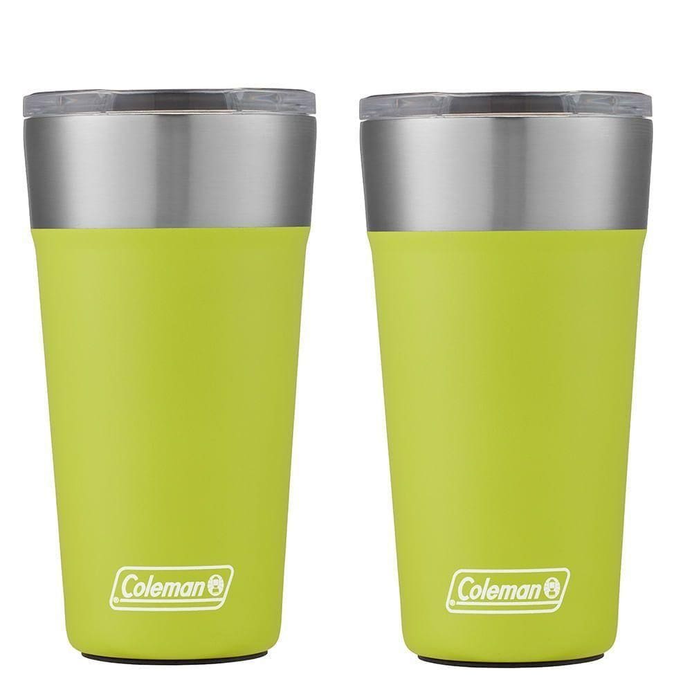 Kit Com 2 Copos Térmicos Com Tampa 600ml Light Green Coleman