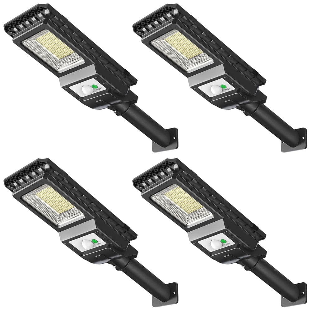 ENGREPO Lâmpada LED Solar Externa 1000 Lúmens à Prova dÁgua, 4 Unidades