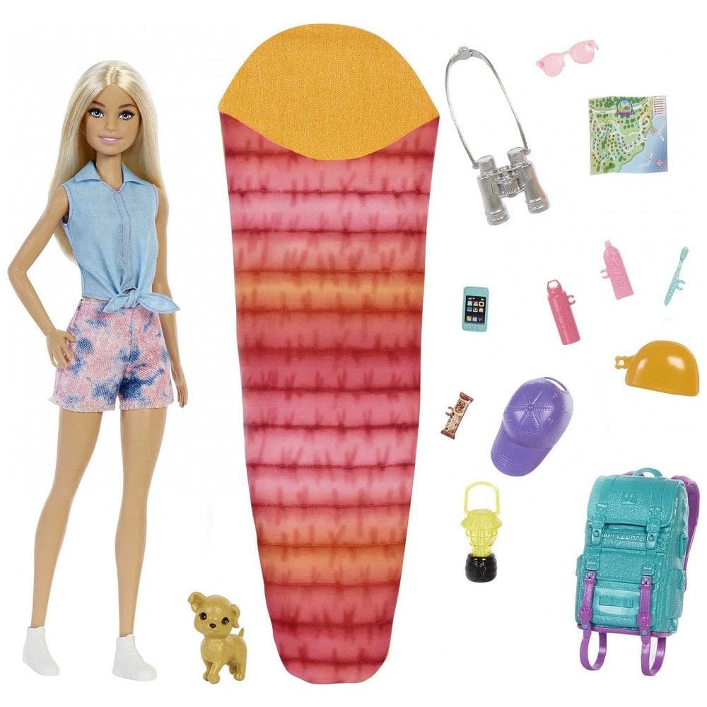 Pronta para Acampar com 10 Acessórios para sua Maior Aventura, BARBIE HDF73, Vermelho