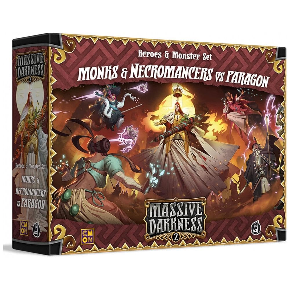 Jogo de Estratégia Massive Darkness 2, 1 a 6 Jogadores, Para Maiores de 14 Anos, CMON 91736, Vermelho