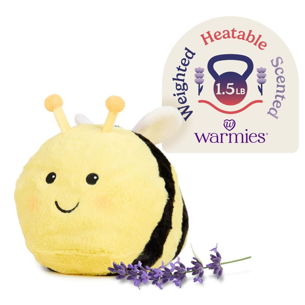 Animal de pelúcia Warmies Bee 33 cm, aquecido, pesado, perfumado