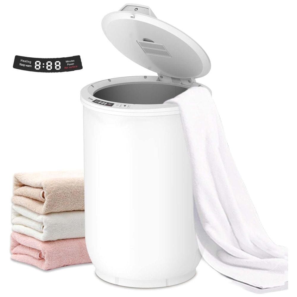 Aquecedor de Toalhas Ultra Grande, Aquecimento Rápido com Timer, Controle Digital de Um Botão, Trava de Segurança