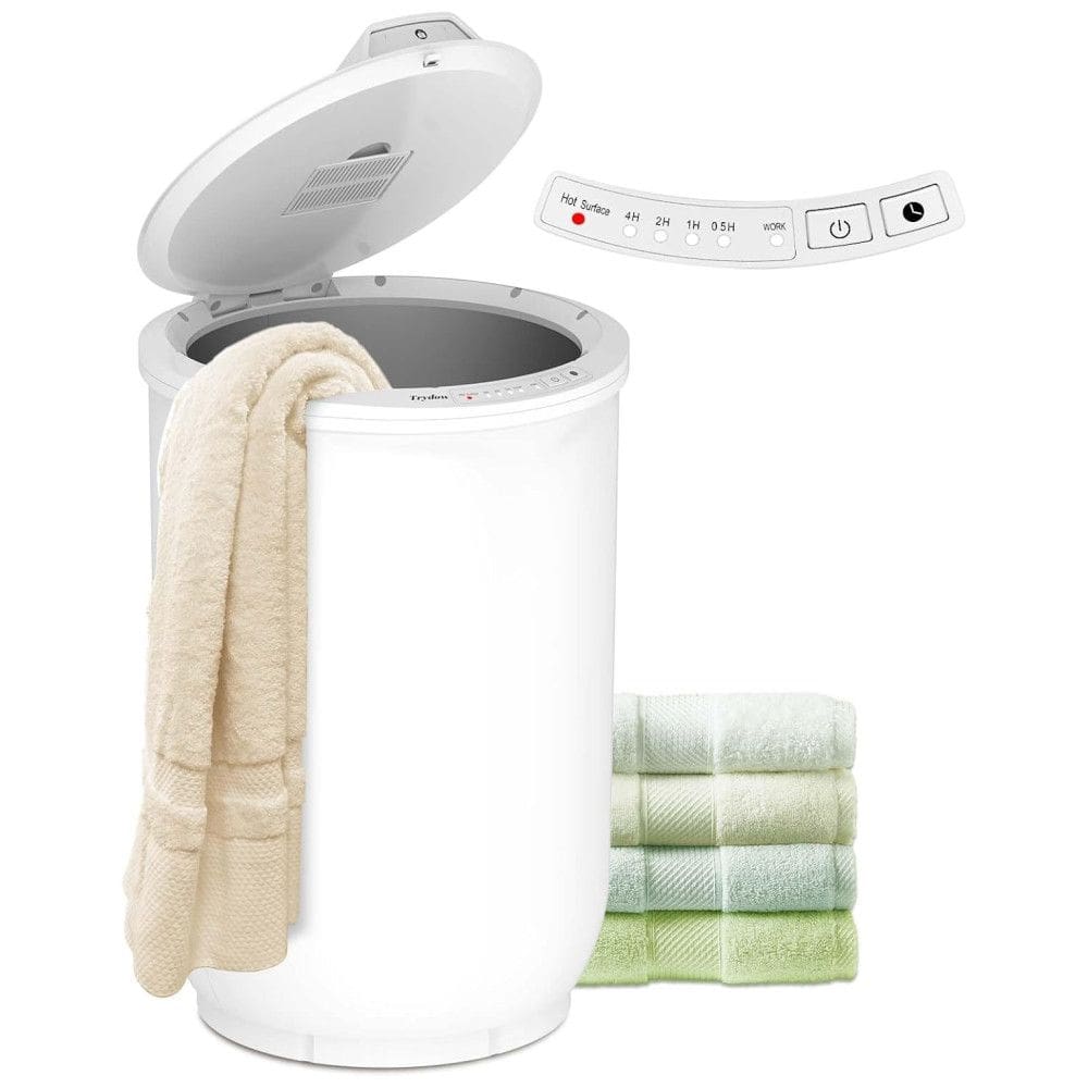 Aquecedor de Toalhas com Grande Capacidade, Aquecimento Rápido com Timer, Controle de um Botão e Trava de Segurança, Ideal para Casa