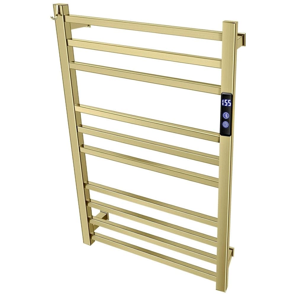 Aquecedor de toalhas para banheiro com temporizador por Fahrenheit Controle de temperatura Montado na parede Aquecido
