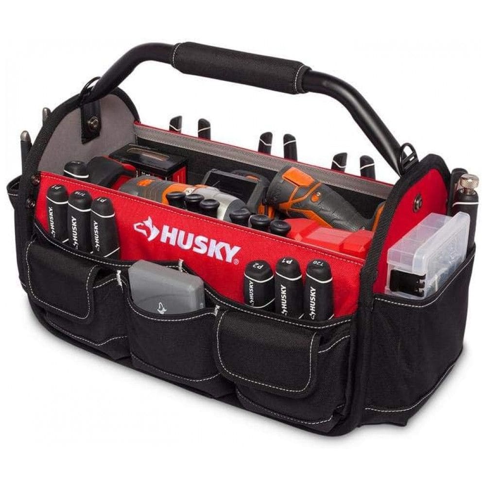 Bolsa de Ferramentas Organizadora com 20 Compartimentos, HUSKY 82002N11, Preto