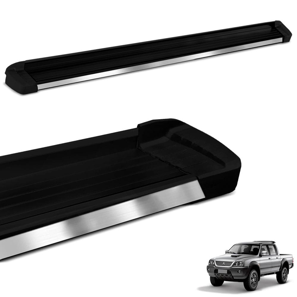 Estribo Bepo Elegance L200 Sport Outd 2004 A 2012 Preto Fp -