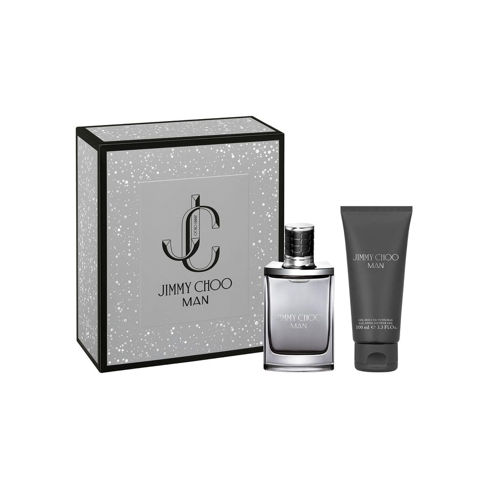 Conjunto de perfume para presente Jimmy Choo Man Eau de Toilette 50 ml com gel