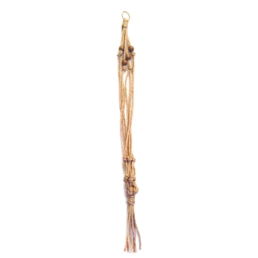 Cabide de plantas de juta natural Planter Primitive Planters de 30”