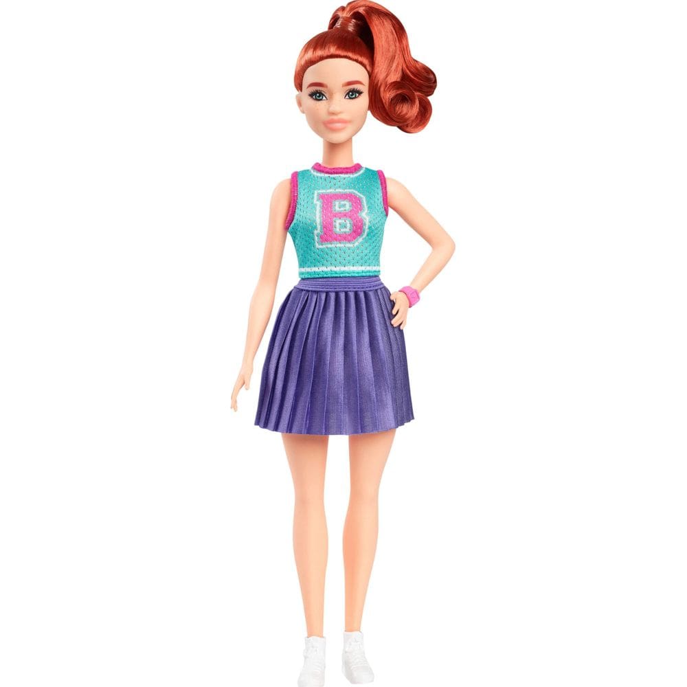 Boneca de moda Barbie Fashionistas #232 com cabelo e roupa ruivos