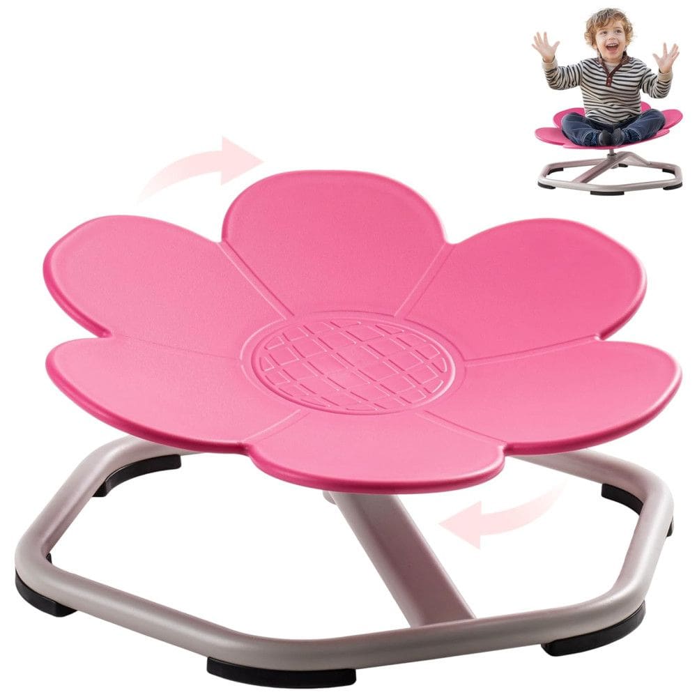 Cadeira Giratória Sensorial ROBUD para Crianças, Design Antiderrapante, Estímulo da Coordenação Corporal, Formato de Flor, Sem Montagem