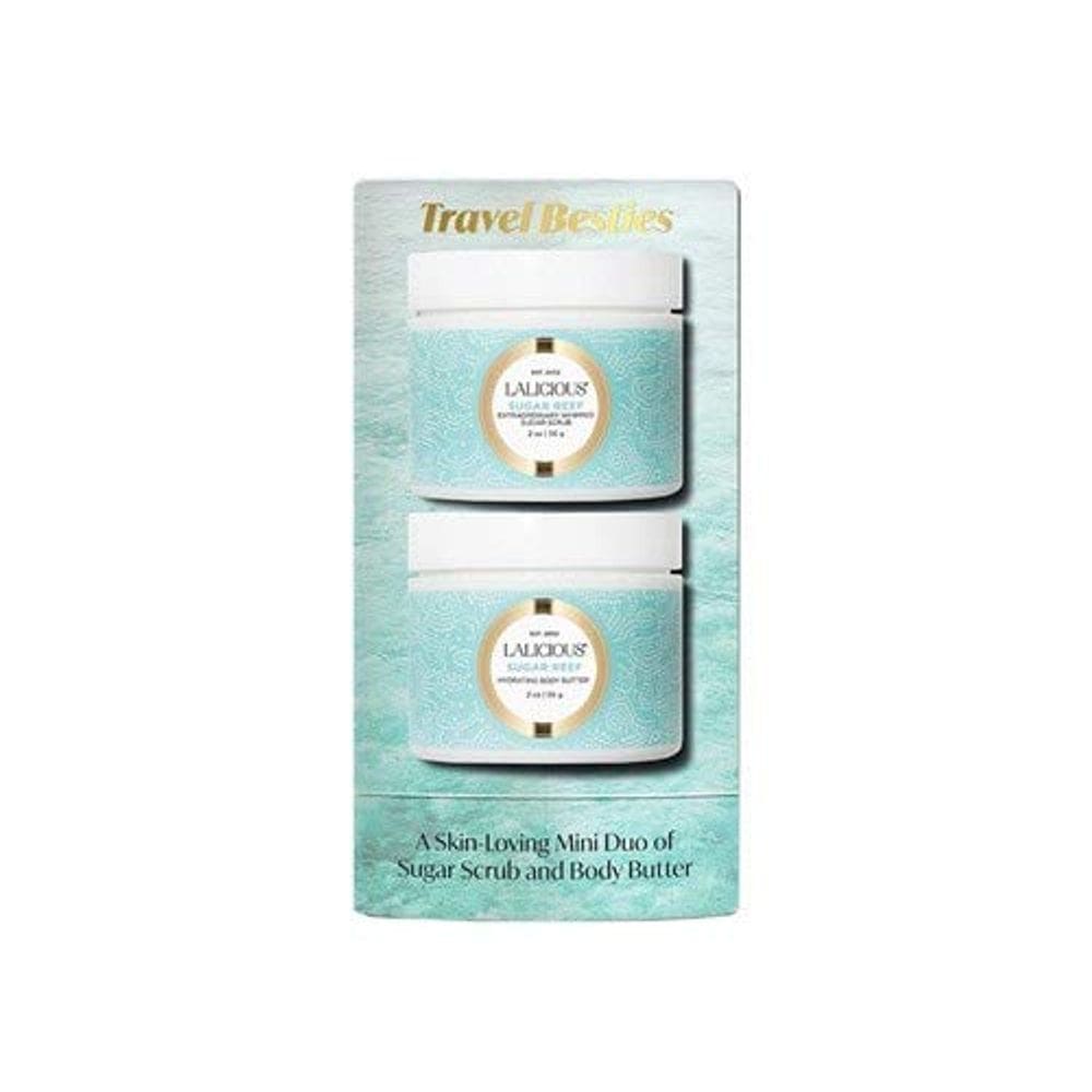Conjunto de viagem LaLicious Sugar Reef Scrub 60 ml e manteiga corporal 60 ml