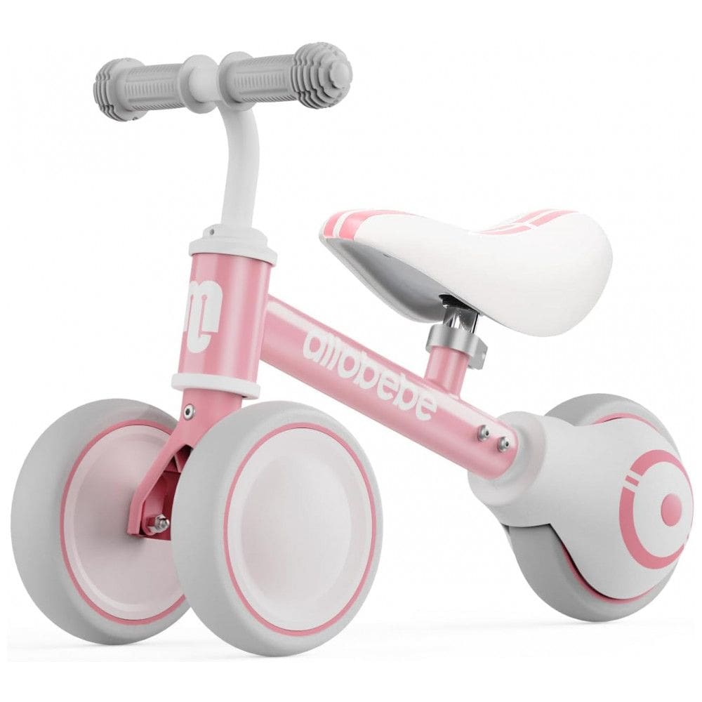 Bicicleta sem Pedal Infantil com 3 Rodas para Crianças de 1 a 4 Anos, ALLOBEBE, Rosa