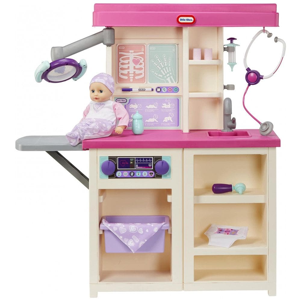 Consultório Médico com 15 Acessórios para Crianças Acima de 3 Anos, LITTLE TIKES 660986M8, Rosa