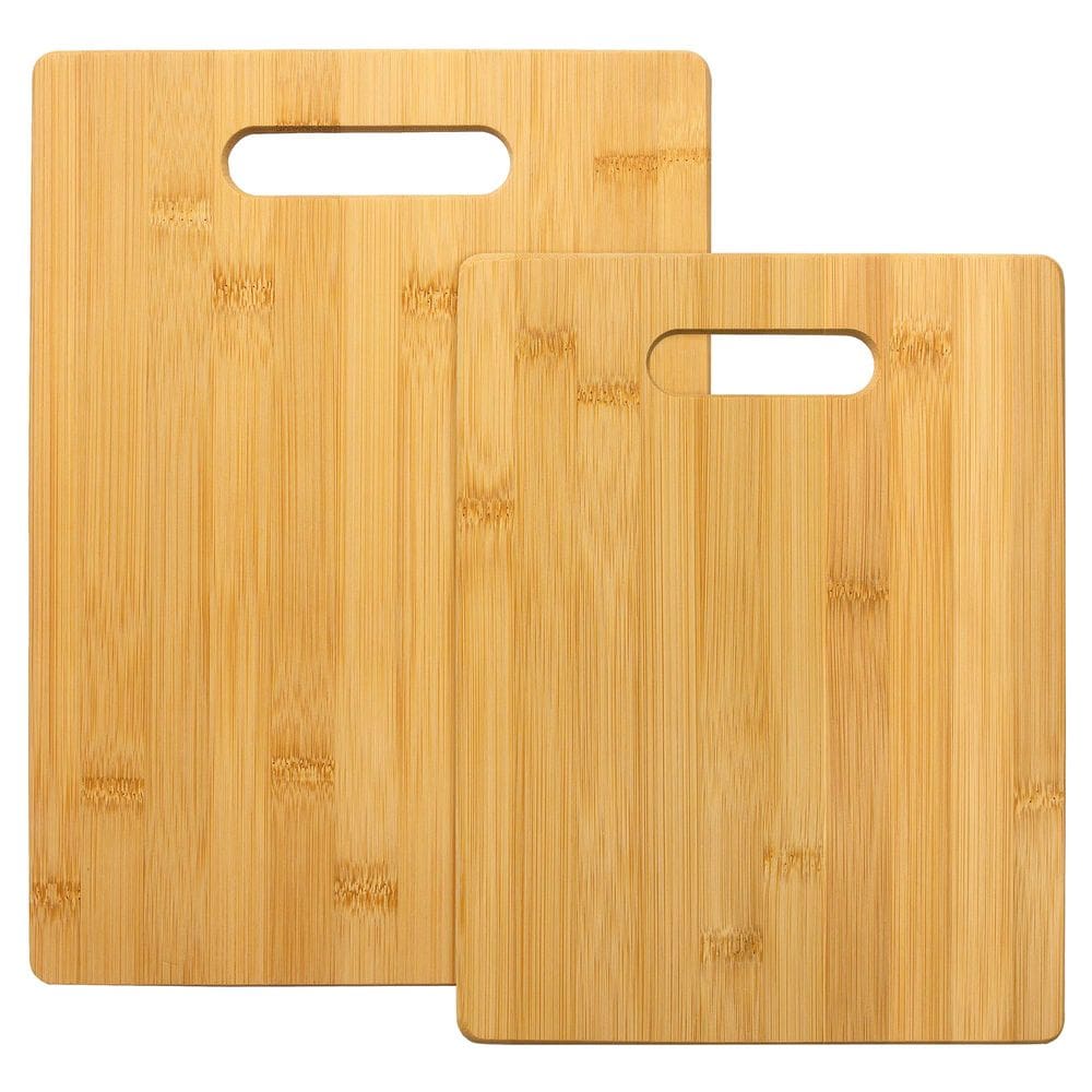 Conjunto de 2 peças de tábua de corte Totally Bamboo em tamanhos variados