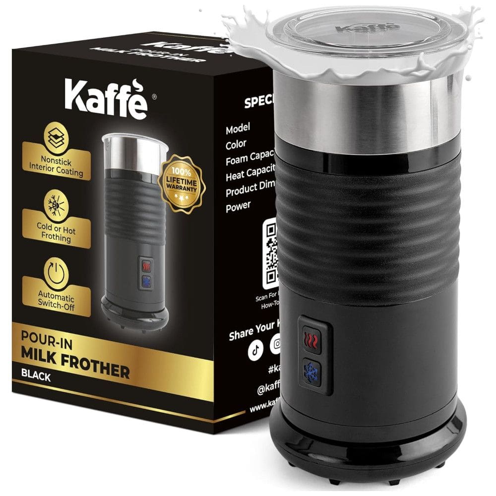 Kaffè: Espumador de Leite Elétrico 4 em 1 100ml com Revestimento Antiaderente - Crie Espumas para Café com Textura Sedosa