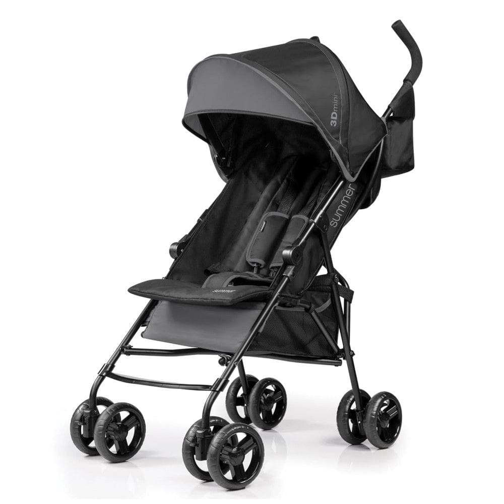 Carrinho de Bebê Summer by Ingenuity 3D Mini: Leve, Compacto e Perfeito para Viagens - Cinza