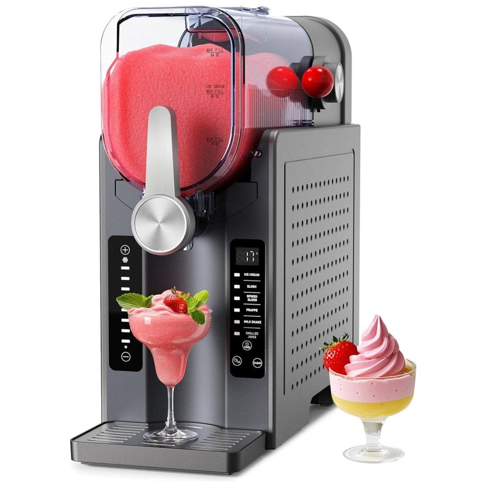 Máquina de Frozen Profissional BKPPM: Prepare Bebidas Geladas em Casa sem Necessidade de Gelo, com Display LED e 6 Programas para