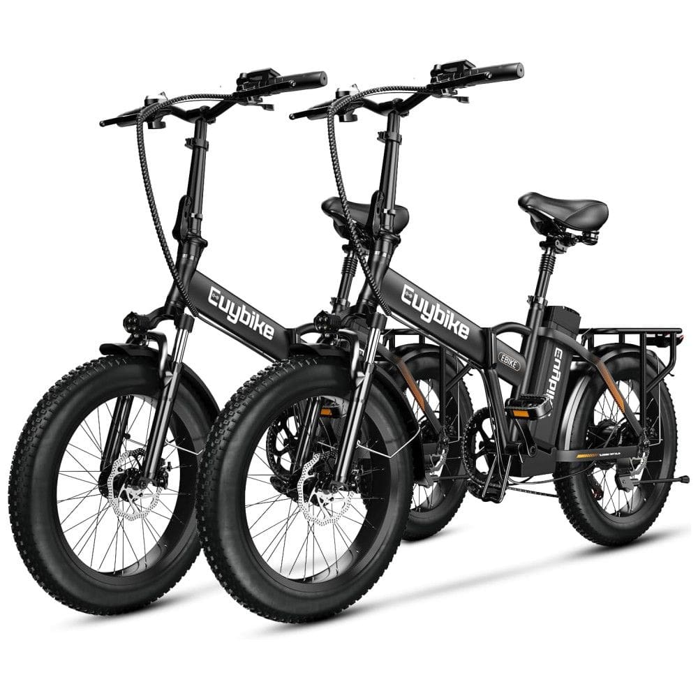 Kit com 2 Bicicletas Elétricas Dobráveis bluebiko F6B com Motor Brushless 750W (Pico 1000W), Bateria Removível 48V 20Ah, Freios a Disco