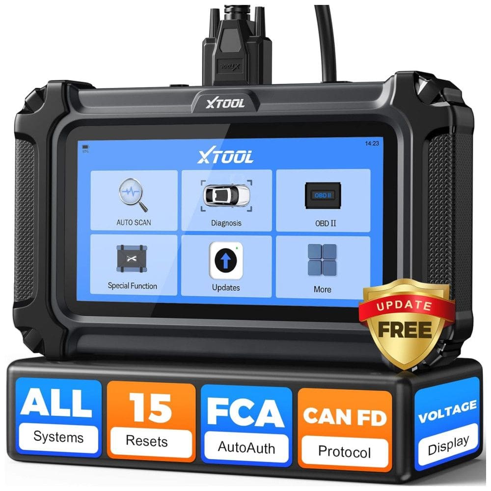 XTOOL D6 Scanner OBD2: Scanner de Diagnóstico Full System 2025 para Carros com 15 Resets, Reset de Óleo, Sangria ABS e Mais