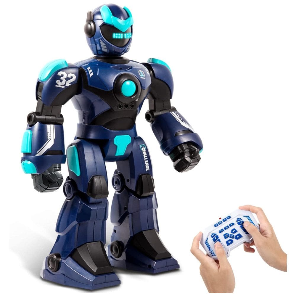 Robô Interativo com Controle Remoto e Sensor Inteligente para Crianças Acima de 3 Anos, HPROMOT, Azul