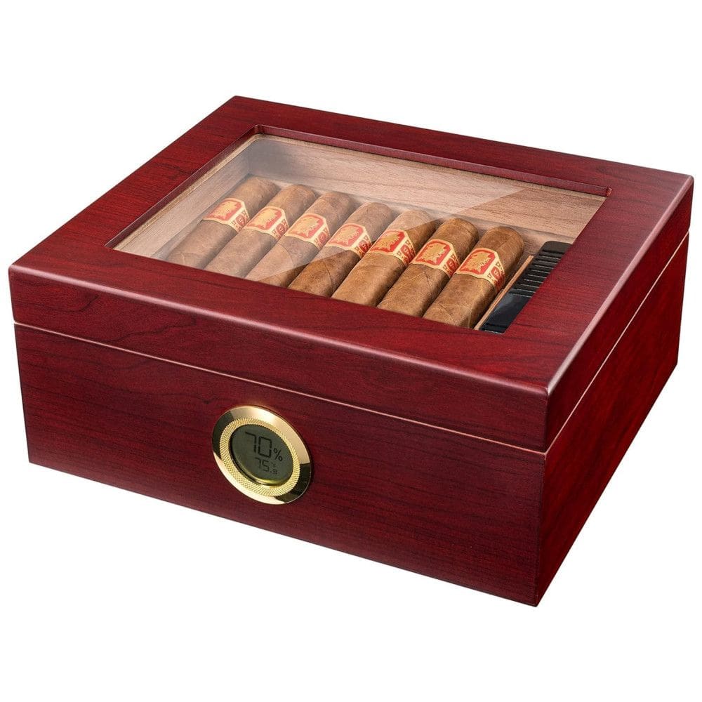 Umidor Premium para 2550 Charutos - Design Elegante com Higrômetro e Umidificador - Caixa de Cedro para Controle Ótimo de Umidade -Mantello