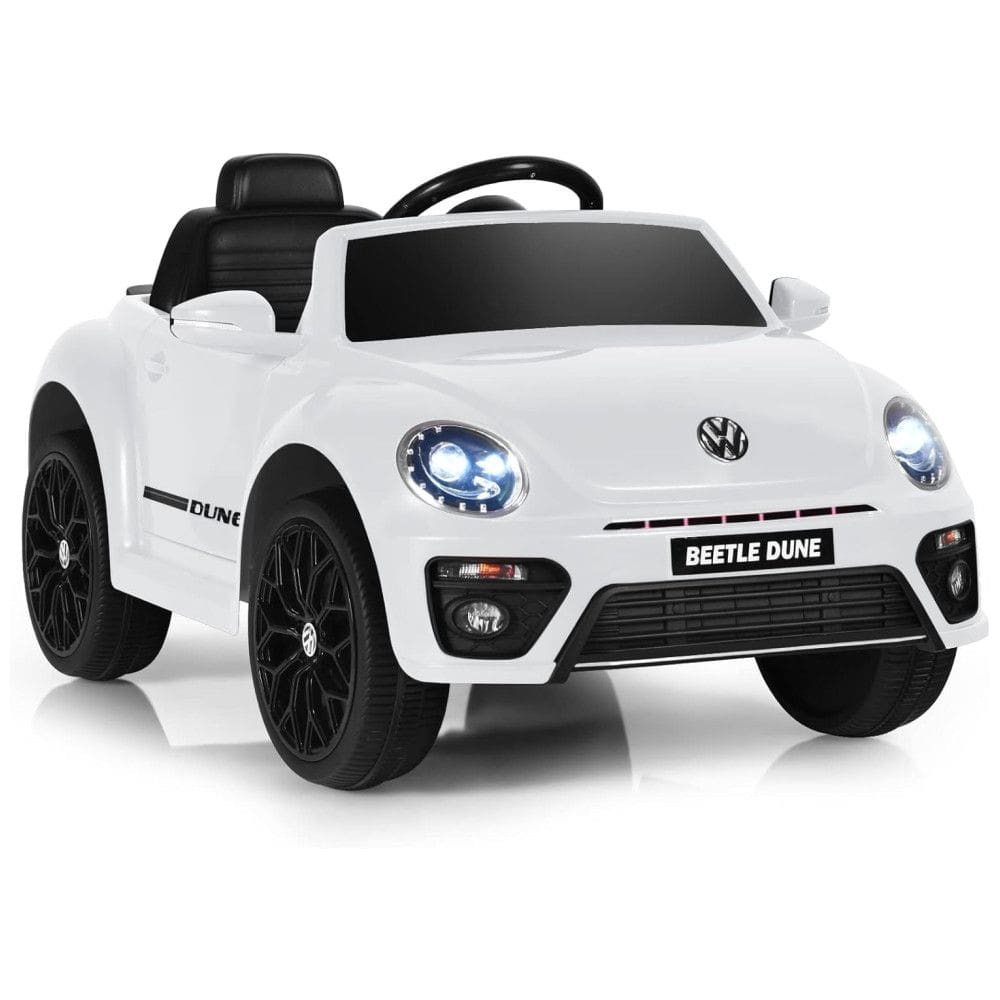 Carro Elétrico Infantil Costzon a Bateria 12V 1 Assento com 2 Velocidades Branco