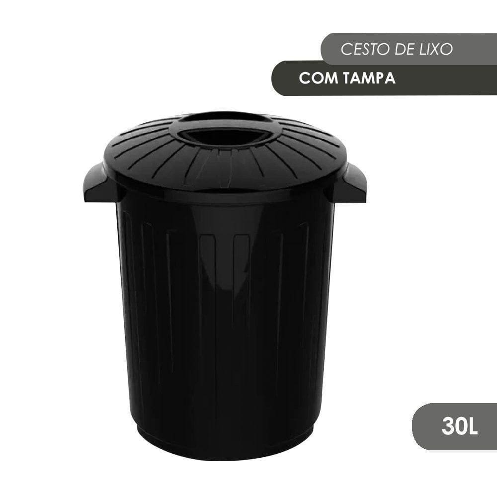 Lixo Lixeiro Lixeira Cesto De Lixo Com Tampa 30 Litros