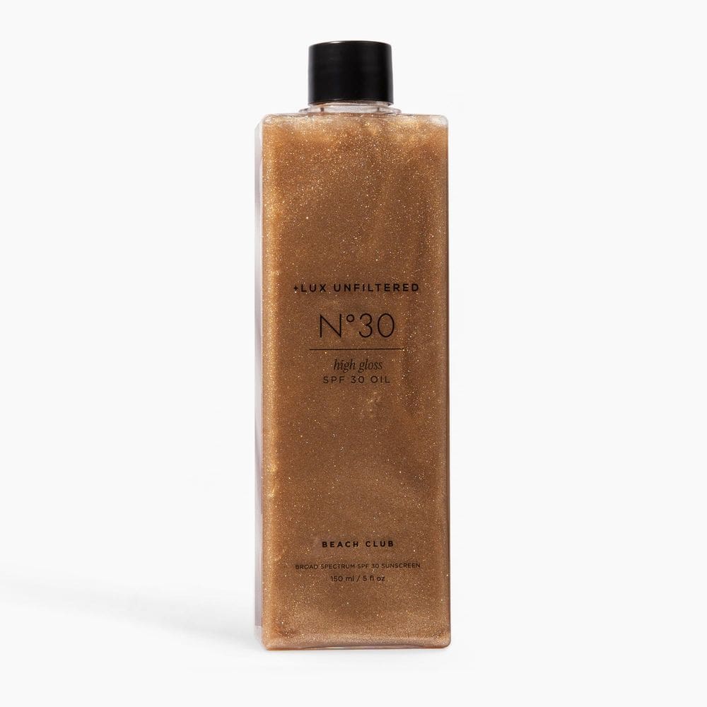 Óleo bronzeador Lux não filtrado N°30 de alto brilho com SPF 30 100mL