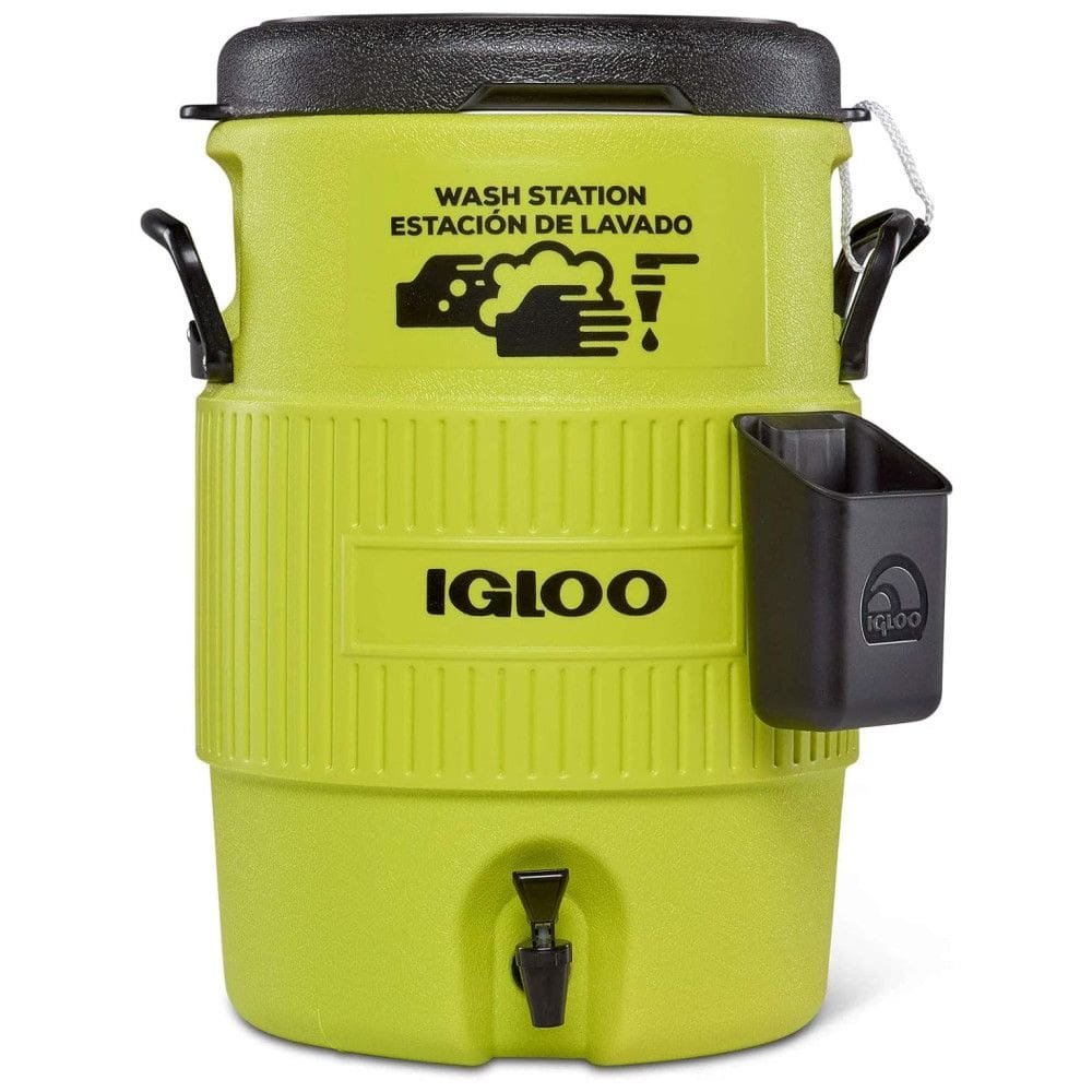 Cooler Térmico Esportivo para Bebidas 18 L com Dispensador e Porta Copos, IGLOO, Verde