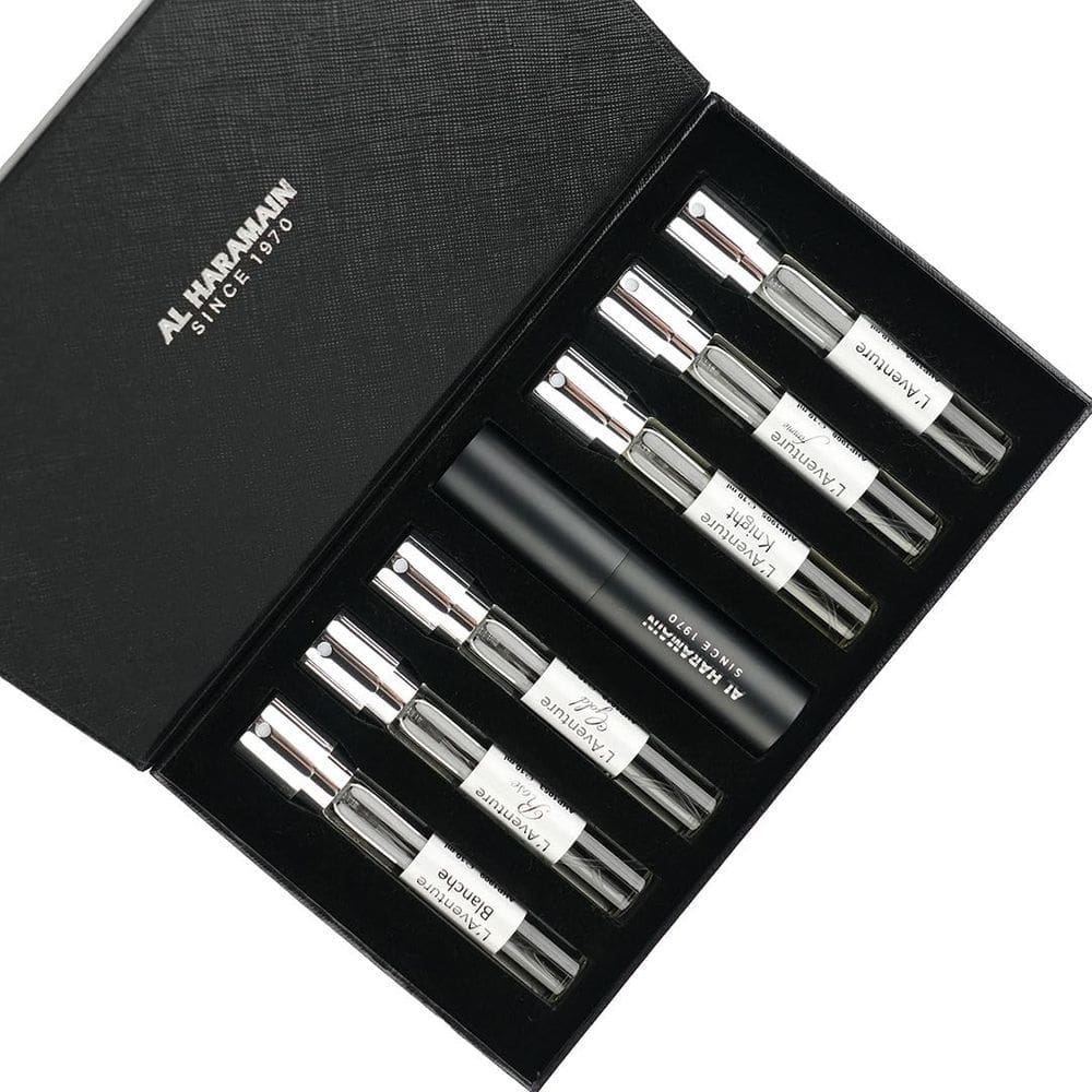 Conjunto de 6 peças Perfume Al Haramain Discovery Collection Laventure